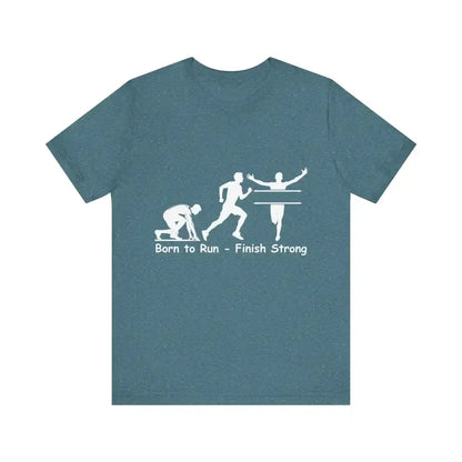 Born to Run Jersey Short Sleeve Shirt, Runner, Track, Fitness Shirt - The Best New Thing