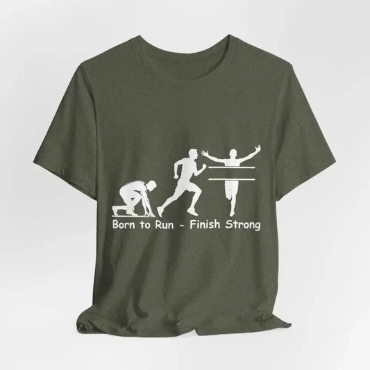 Born to Run Jersey Short Sleeve Shirt, Runner, Track, Fitness Shirt - The Best New Thing