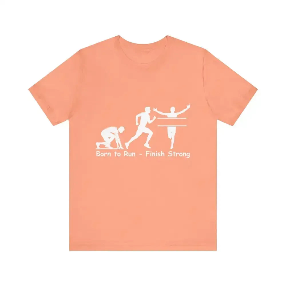 Born to Run Jersey Short Sleeve Shirt, Runner, Track, Fitness Shirt - The Best New Thing