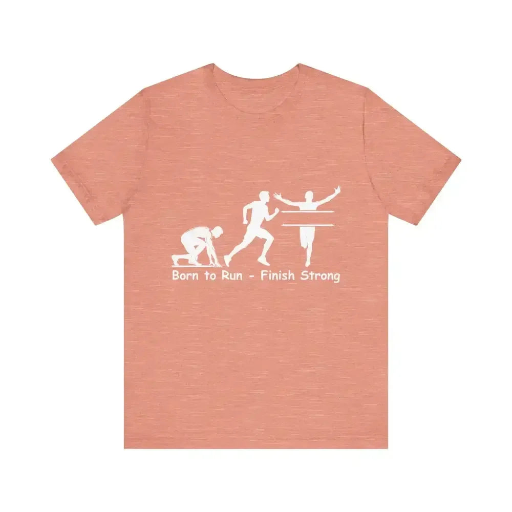 Born to Run Jersey Short Sleeve Shirt, Runner, Track, Fitness Shirt - The Best New Thing