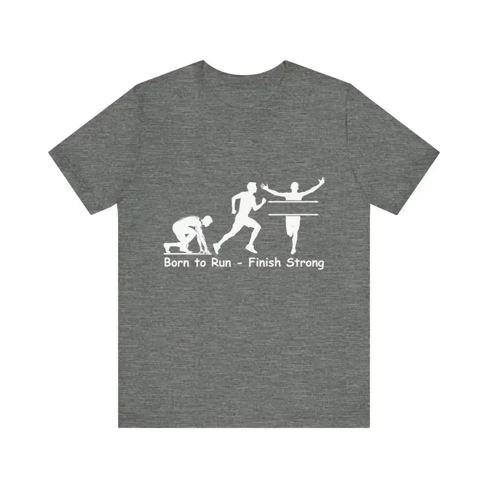 Born to Run Jersey Short Sleeve Shirt, Runner, Track, Fitness Shirt - The Best New Thing