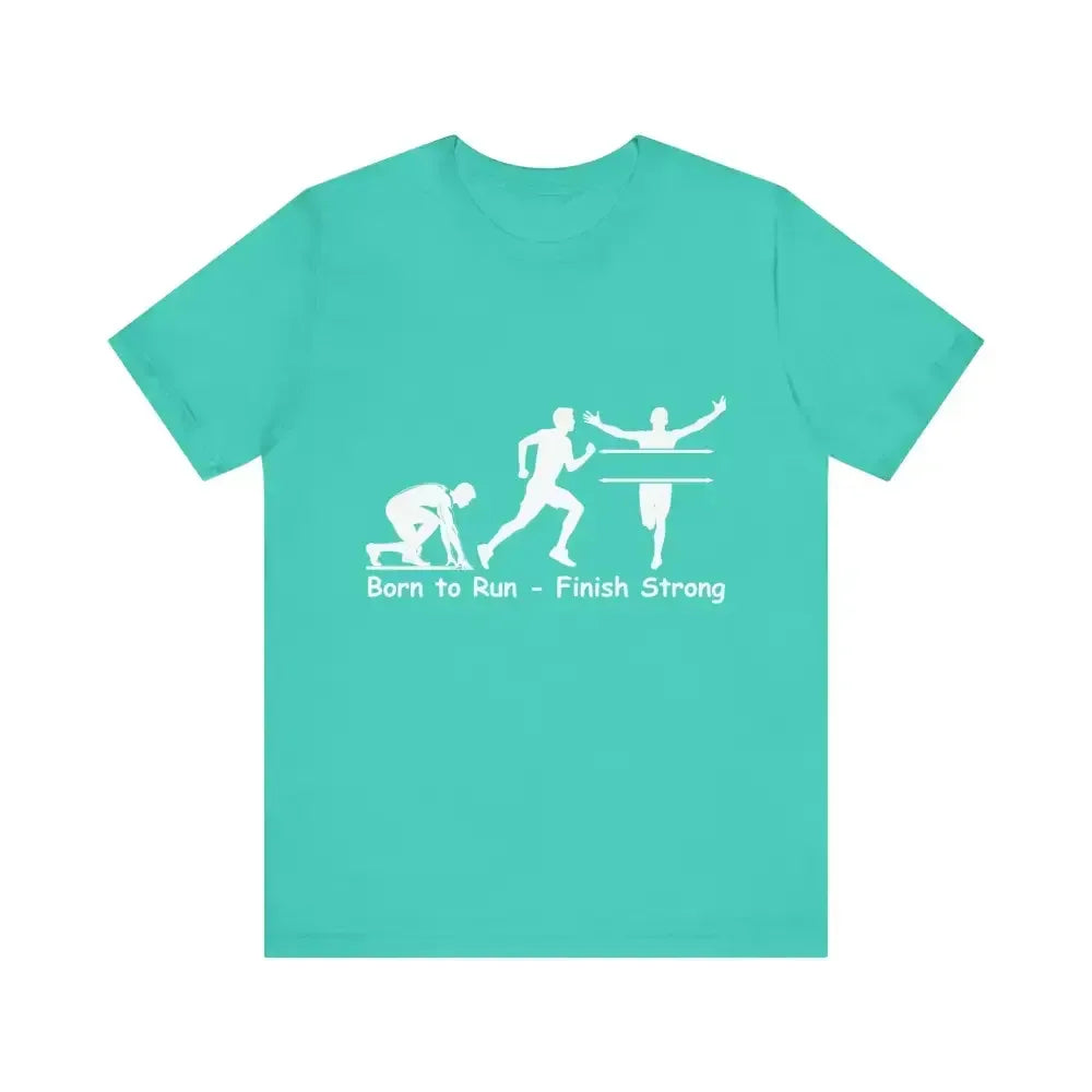 Born to Run Jersey Short Sleeve Shirt, Runner, Track, Fitness Shirt - The Best New Thing