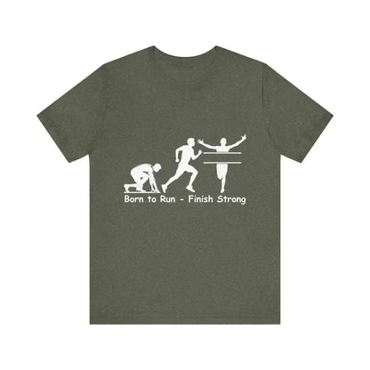 Born to Run Jersey Short Sleeve Shirt, Runner, Track, Fitness Shirt - The Best New Thing