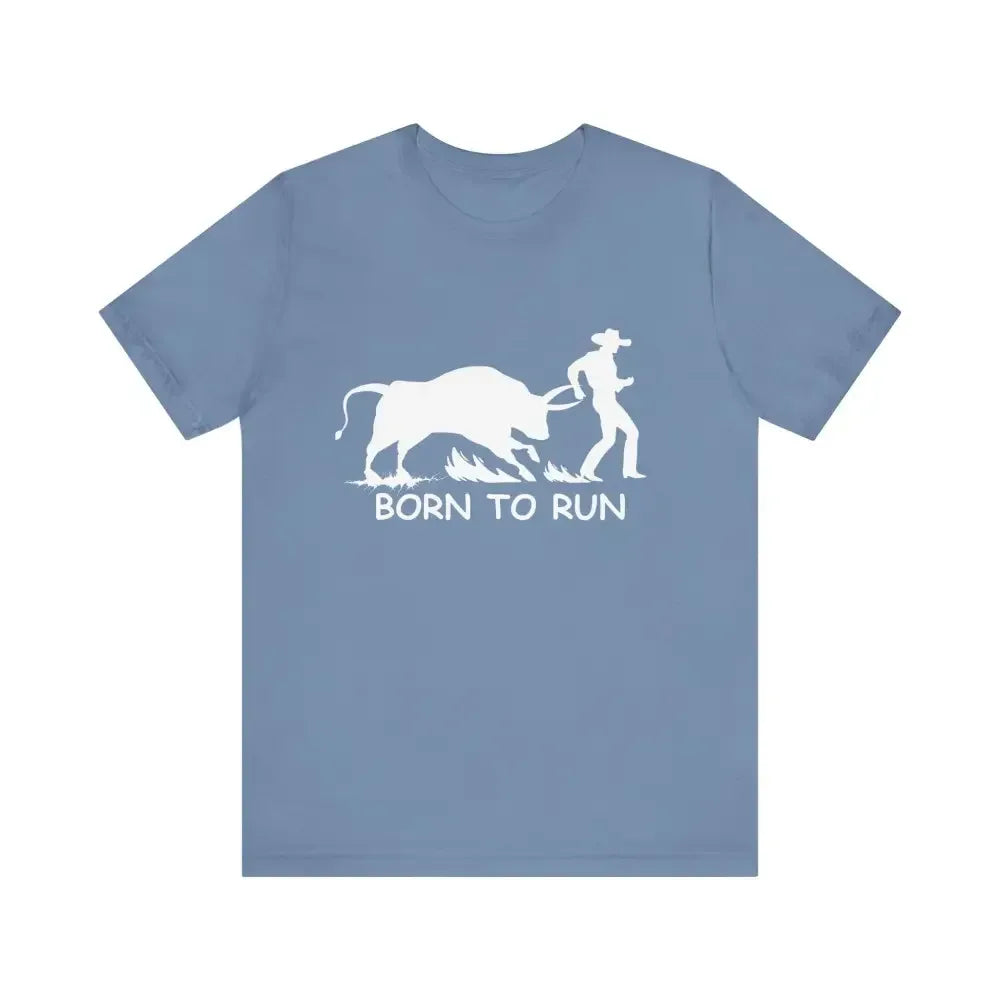 Born to Run Jersey Short Sleeve Tee, Western Rodeo Apparel - The Best New Thing
