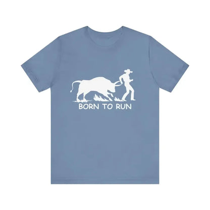 Born to Run Jersey Short Sleeve Tee, Western Rodeo Apparel - The Best New Thing