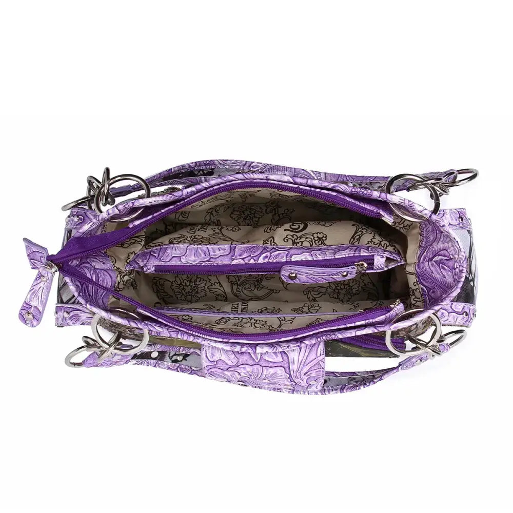 Camouflage Buckle Women Purse with Matching Wallet Set Western Handbags - Bags