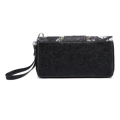 Camouflage Buckle Women Purse with Matching Wallet Set Western Handbags - Bags