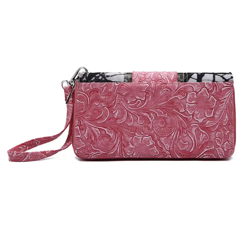 Camouflage Buckle Women Purse with Matching Wallet Set Western Handbags - Bags