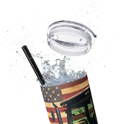 Classic Tractor Skinny Tumbler, Patriotic Gifts, Gifts for Farmers - The Best New Thing