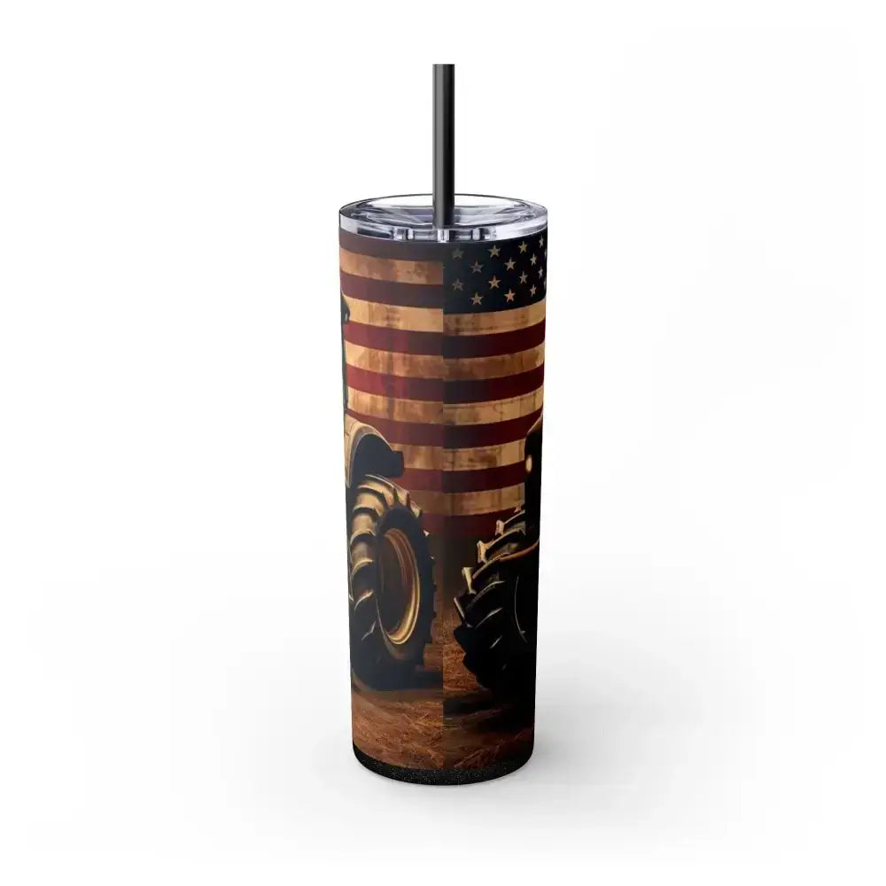 Classic Tractor Skinny Tumbler, Patriotic Gifts, Gifts for Farmers - The Best New Thing
