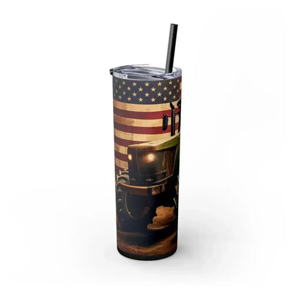 Classic Tractor Skinny Tumbler, Patriotic Gifts, Gifts for Farmers - The Best New Thing