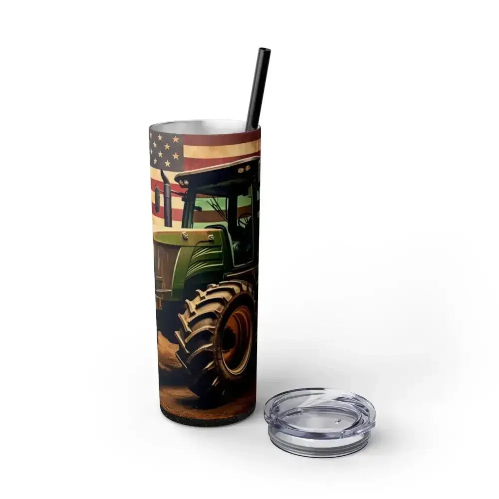 Classic Tractor Skinny Tumbler, Patriotic Gifts, Gifts for Farmers - The Best New Thing