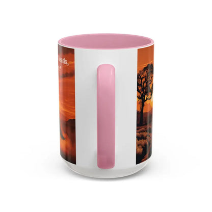 Country Western Mug Ride into the Sunset Inspirational Coffee Mug 15oz 2 Sided Cup Design - Mugs