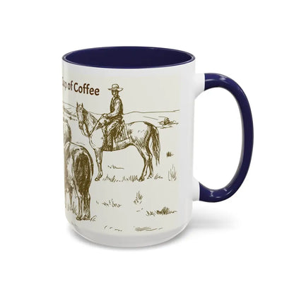 Cowboy Coffee Mug Farmer Coffee Cup 15oz Country Life Mug - Mug