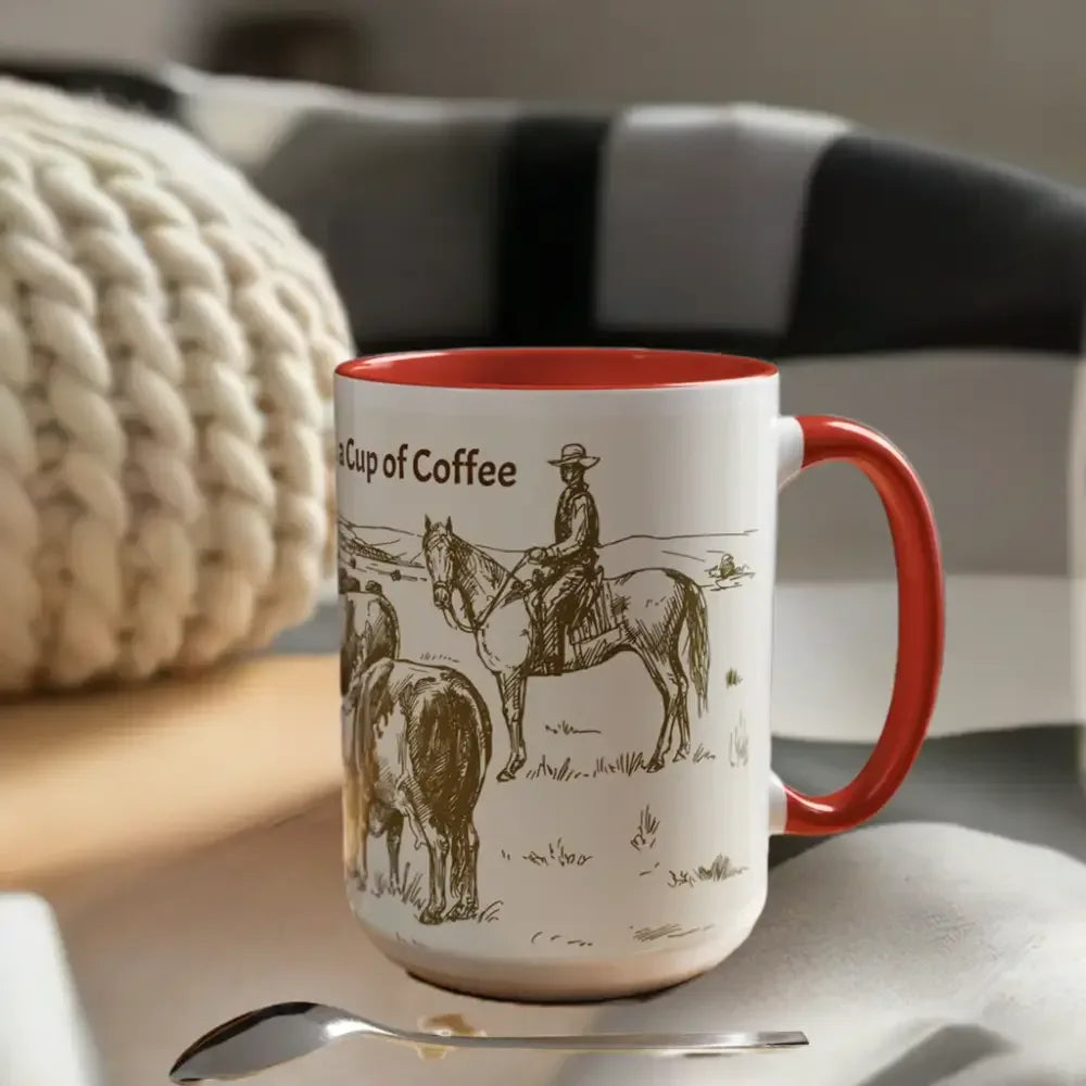 Cowboy Coffee Mug, Farmer Coffee Cup, 15oz Country Life Mug - The Best New Thing
