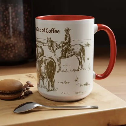 Cowboy Coffee Mug, Farmer Coffee Cup, 15oz Country Life Mug - The Best New Thing