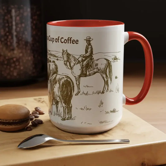 Cowboy Coffee Mug, Farmer Coffee Cup, 15oz Country Life Mug - The Best New Thing