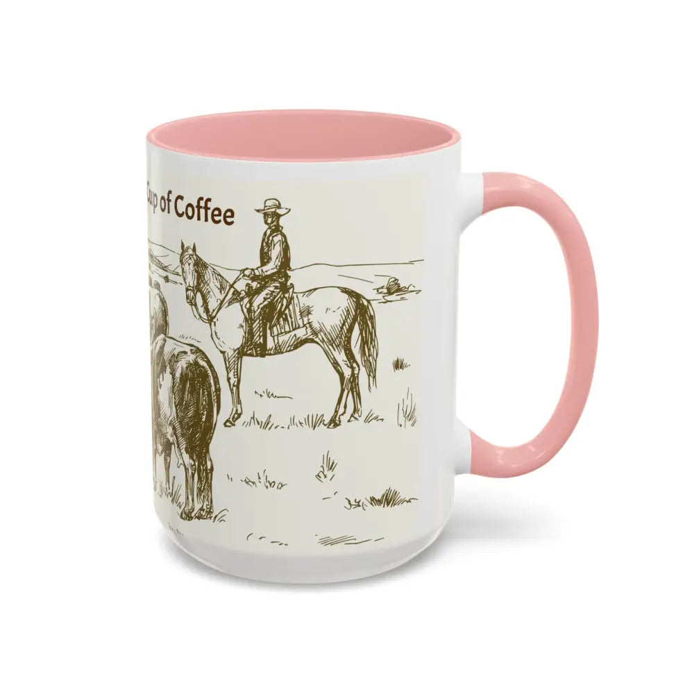 Cowboy Coffee Mug Farmer Coffee Cup 15oz Country Life Mug - Mug