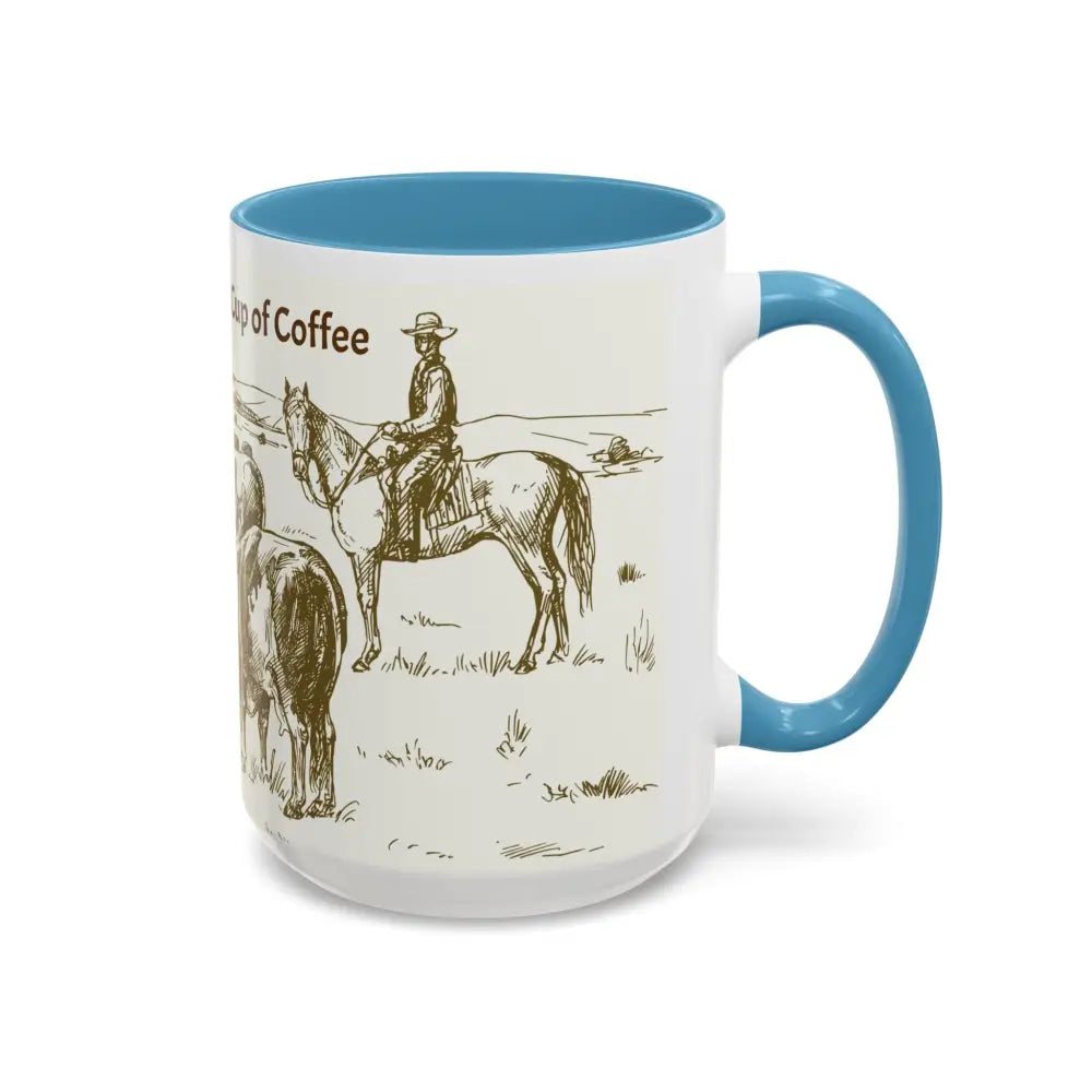 Cowboy Coffee Mug Farmer Coffee Cup 15oz Country Life Mug - Mug
