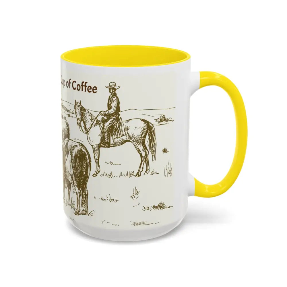 Cowboy Coffee Mug Farmer Coffee Cup 15oz Country Life Mug - Mug