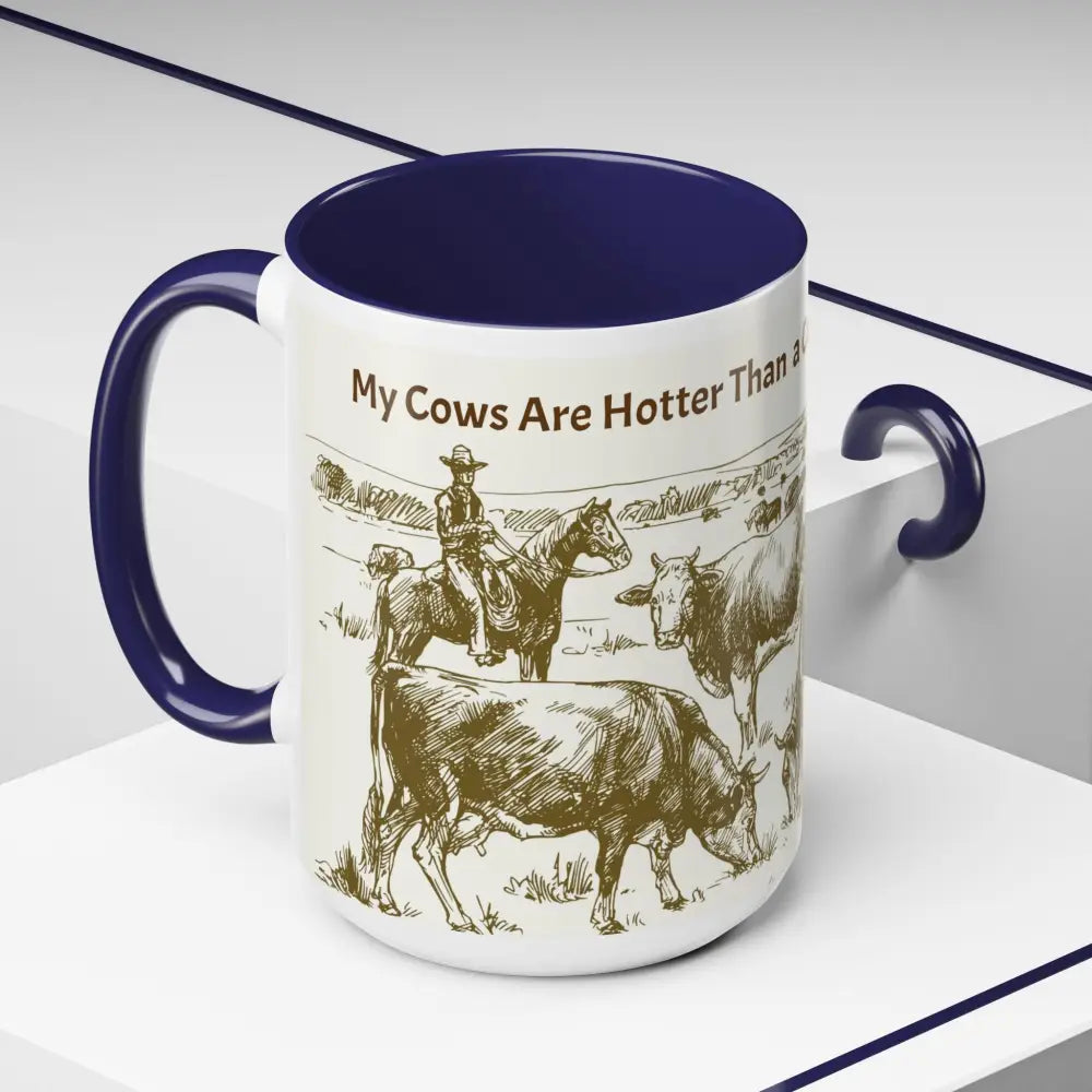 Cowboy Coffee Mug Farmer Coffee Cup 15oz Country Life Mug - Mug