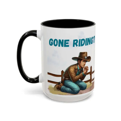 Cowboy Coffee Mug - Snubby Sassy Mare and Begging Cowboy - Mug