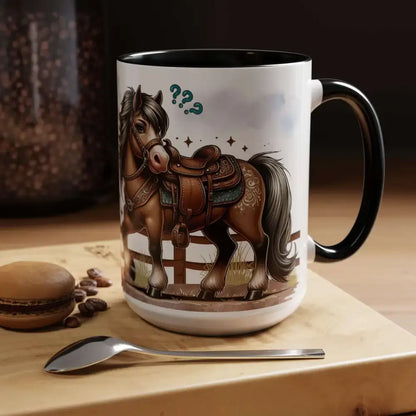 Cowboy Coffee Mug - Snubby Sassy Mare and Begging Cowboy - Mug