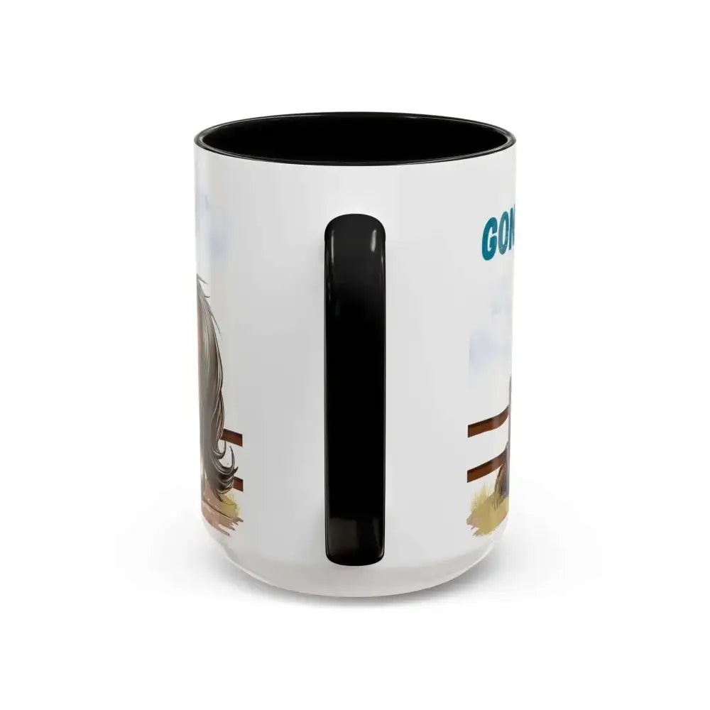 Cowboy Coffee Mug - Snubby Sassy Mare and Begging Cowboy - Mug