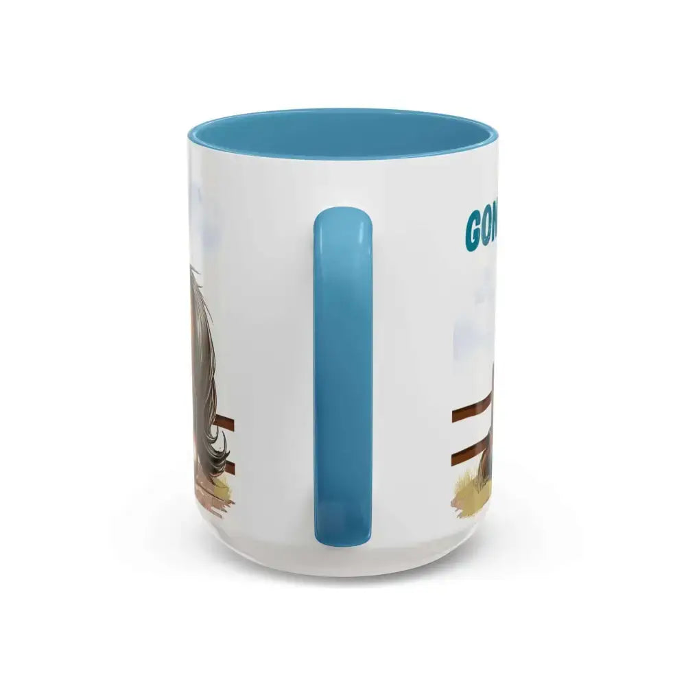 Cowboy Coffee Mug - Snubby Sassy Mare and Begging Cowboy - Mug