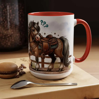 Cowboy Coffee Mug - Snubby Sassy Mare and Begging Cowboy - Mug