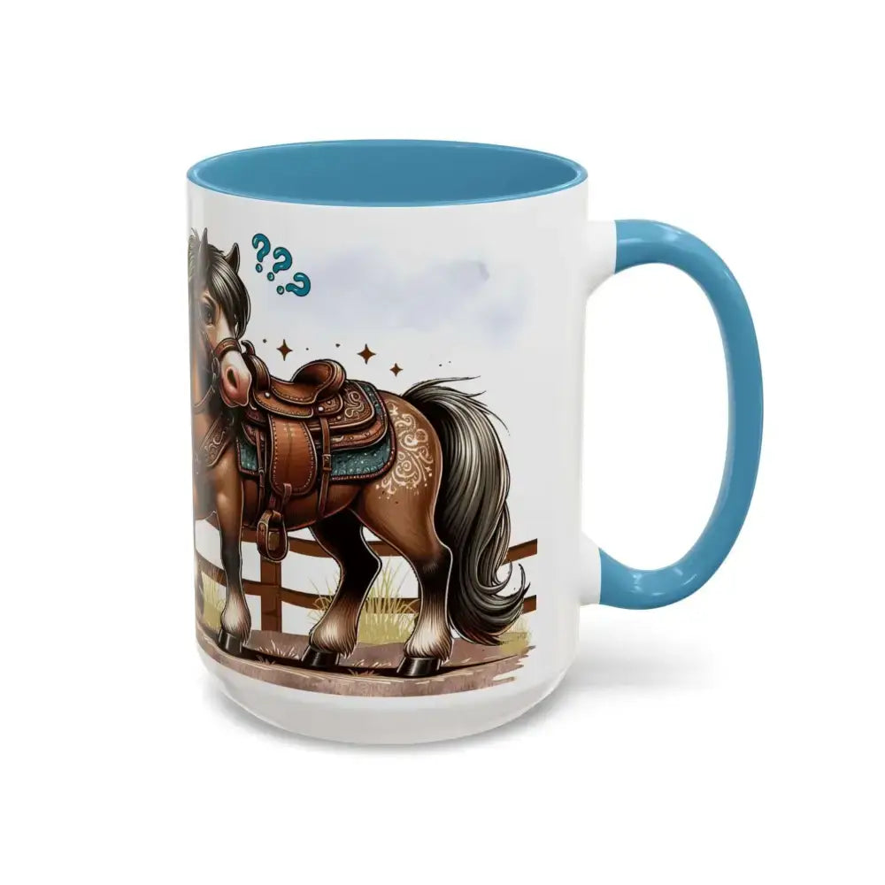 Cowboy Coffee Mug - Snubby Sassy Mare and Begging Cowboy - Mug