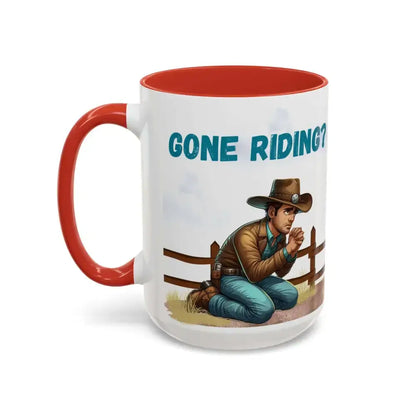 Cowboy Coffee Mug - Snubby Sassy Mare and Begging Cowboy - Mug