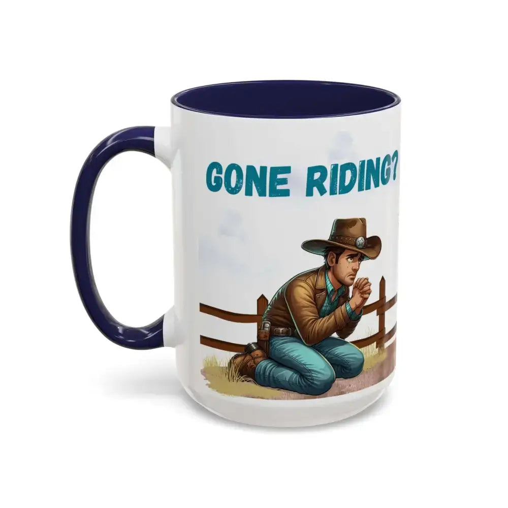 Cowboy Coffee Mug - Snubby Sassy Mare and Begging Cowboy - Mug
