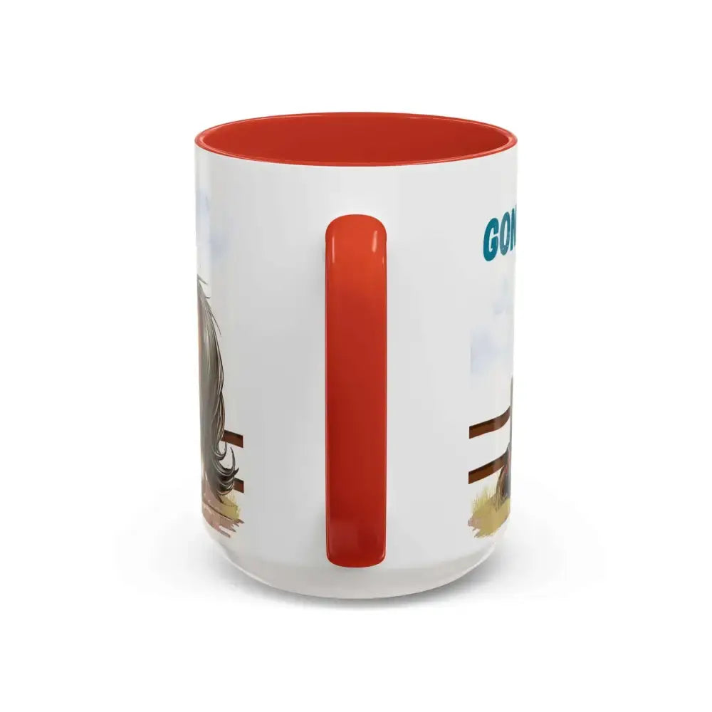 Cowboy Coffee Mug - Snubby Sassy Mare and Begging Cowboy - Mug