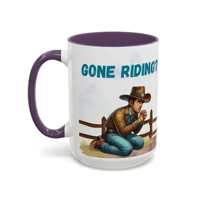 Cowboy Coffee Mug - Snubby Sassy Mare and Begging Cowboy - Mug
