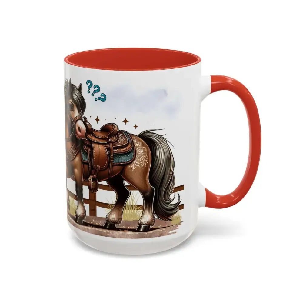 Cowboy Coffee Mug - Snubby Sassy Mare and Begging Cowboy - Mug
