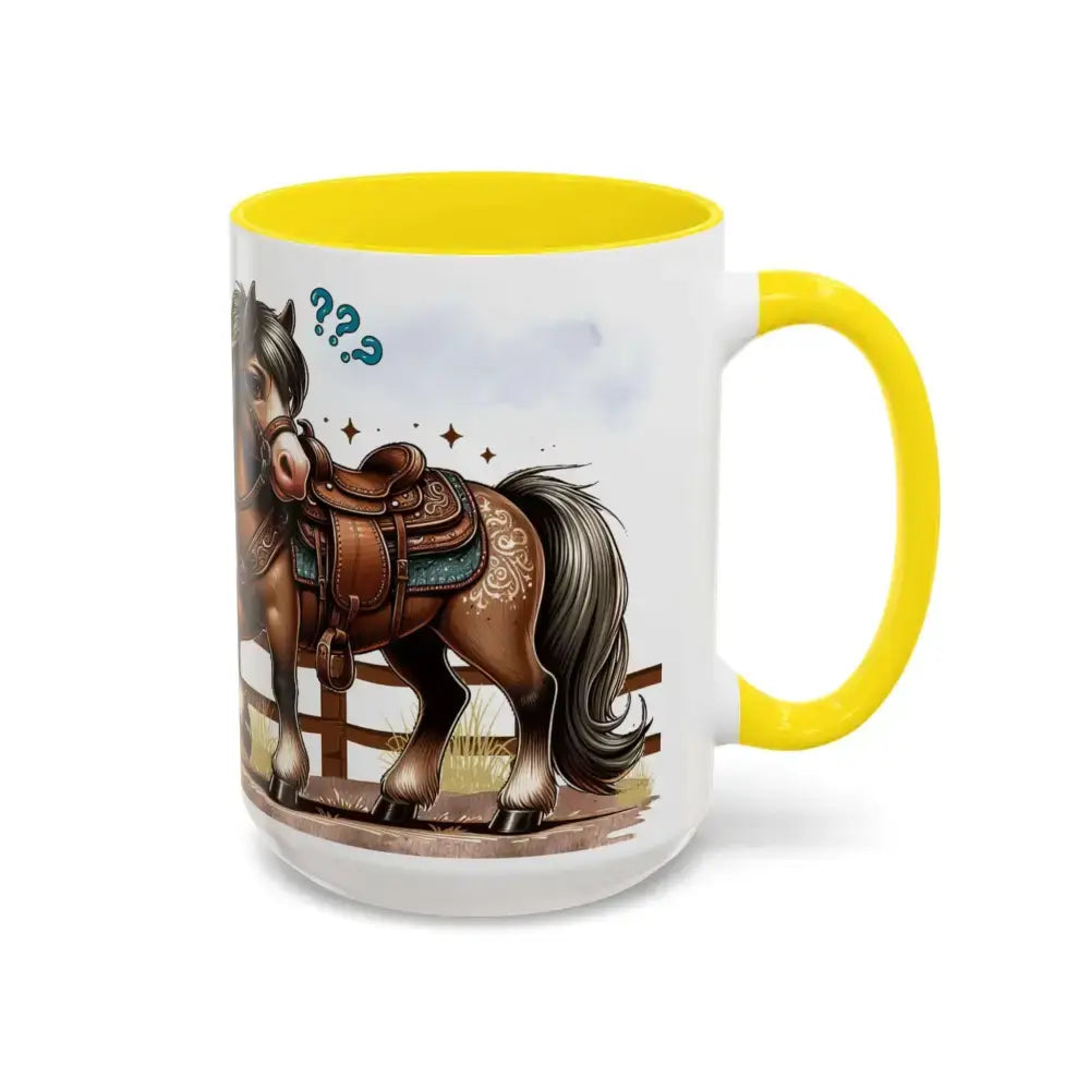 Cowboy Coffee Mug - Snubby Sassy Mare and Begging Cowboy - Mug