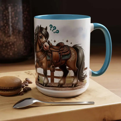 Cowboy Coffee Mug - Snubby Sassy Mare and Begging Cowboy - Mug