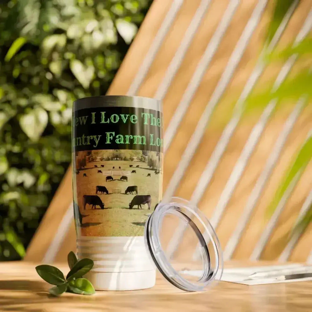 Cowboy Country Coffee Mug, Farmer Travel Tumbler, Gifts for Men 20oz - The Best New Thing