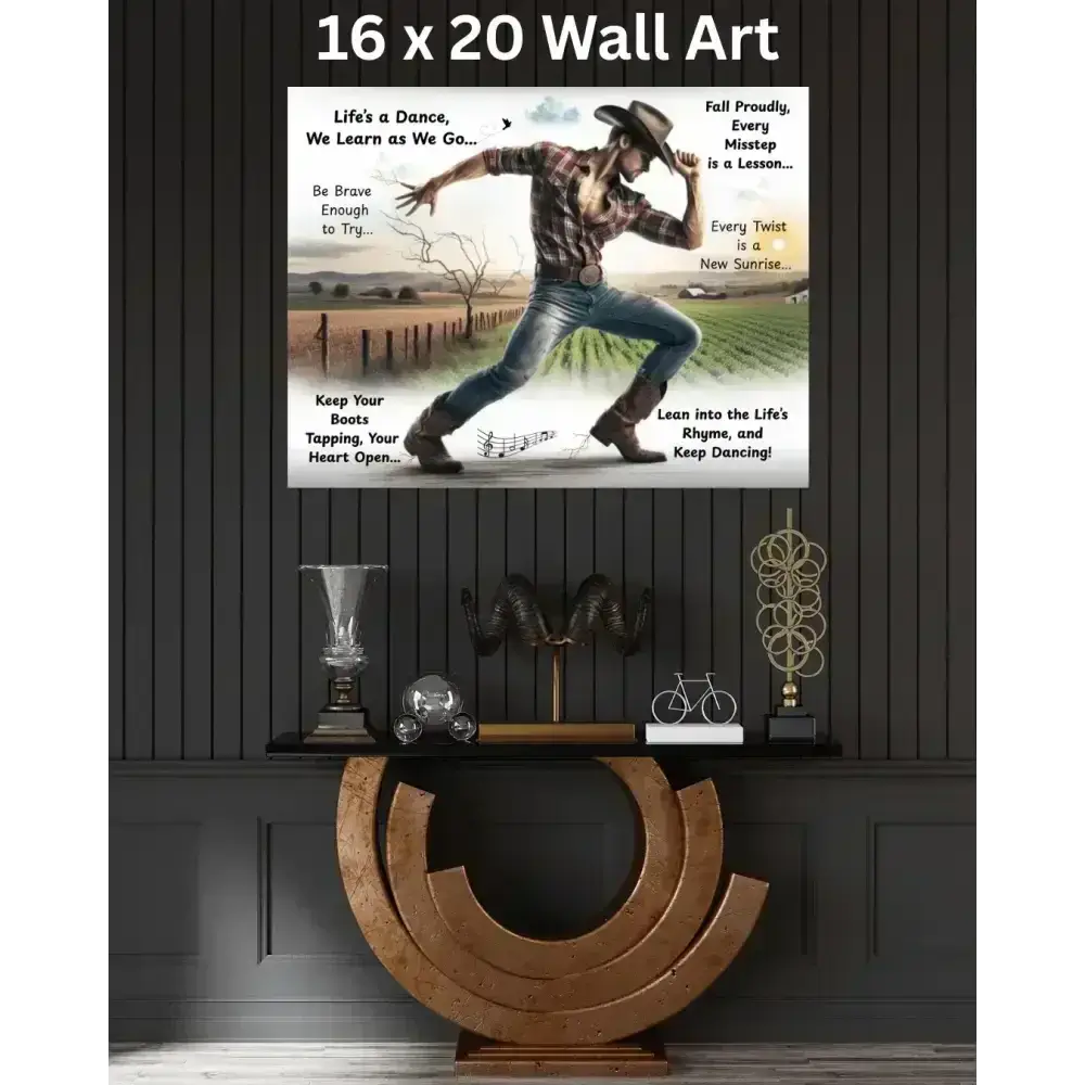 Cowboy Inspirational Metal Art Sign, Western Art Décor Aluminum Signs - The Best New Thing