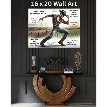 Cowboy Inspirational Metal Art Sign, Western Art Décor Aluminum Signs - The Best New Thing