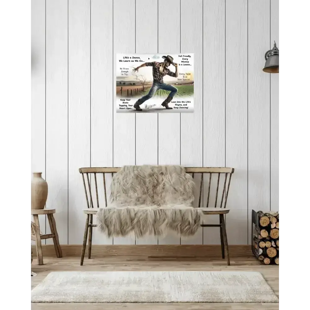 Cowboy Inspirational Metal Art Sign, Western Art Décor Aluminum Signs - The Best New Thing