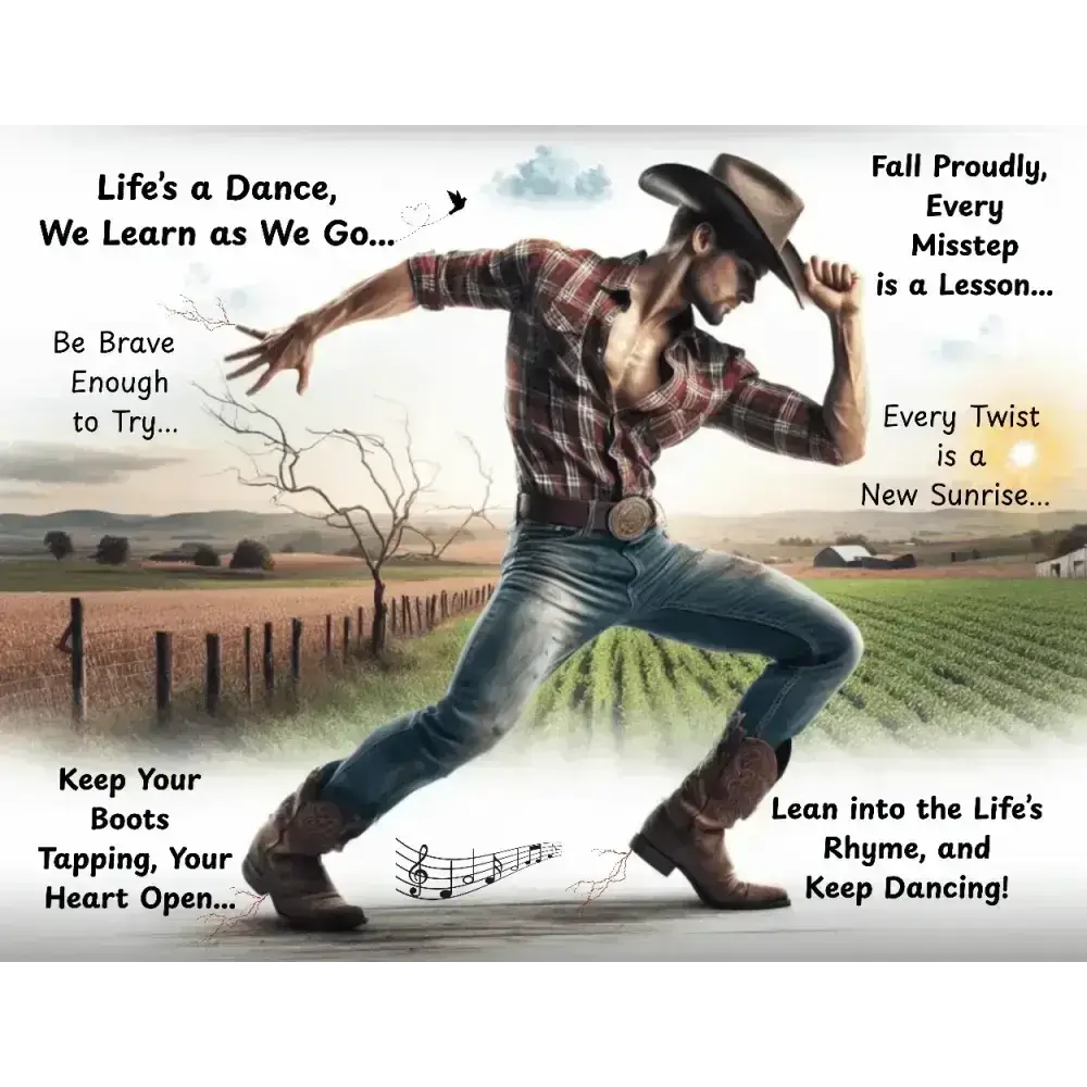 Cowboy Inspirational Metal Art Sign, Western Art Décor Aluminum Signs - The Best New Thing