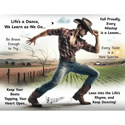 Cowboy Inspirational Metal Art Sign, Western Art Décor Aluminum Signs - The Best New Thing