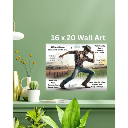 Cowboy Inspirational Metal Art Sign, Western Art Décor Aluminum Signs - The Best New Thing