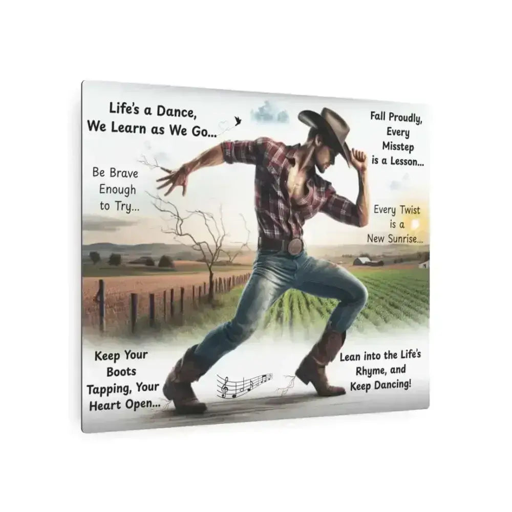 Cowboy Inspirational Metal Art Sign, Western Art Décor Aluminum Signs - The Best New Thing