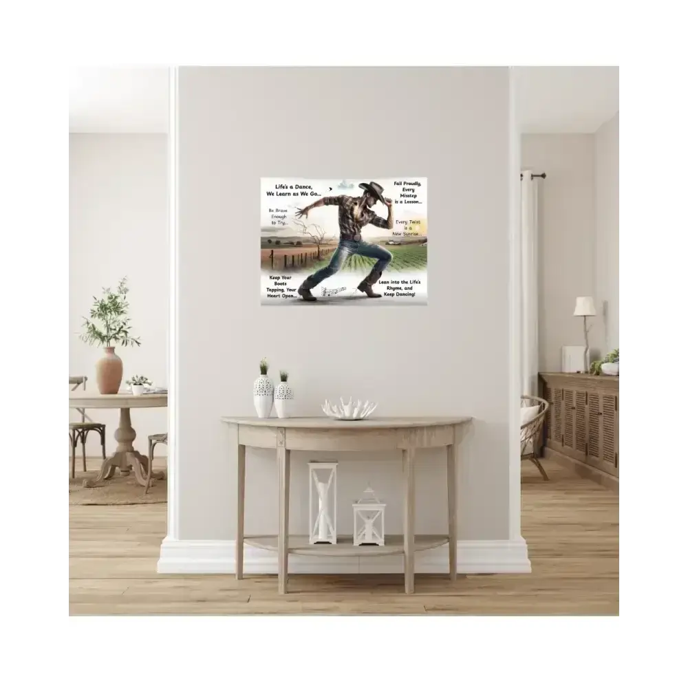 Cowboy Inspirational Metal Art Sign, Western Art Décor Aluminum Signs - The Best New Thing
