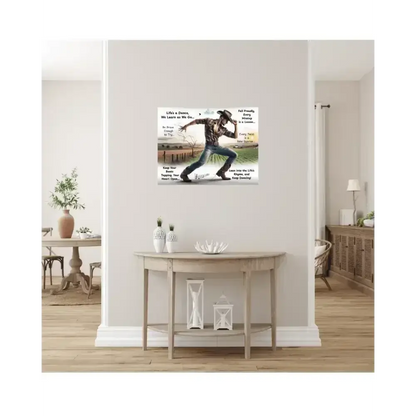 Cowboy Inspirational Metal Art Sign, Western Art Décor Aluminum Signs - The Best New Thing