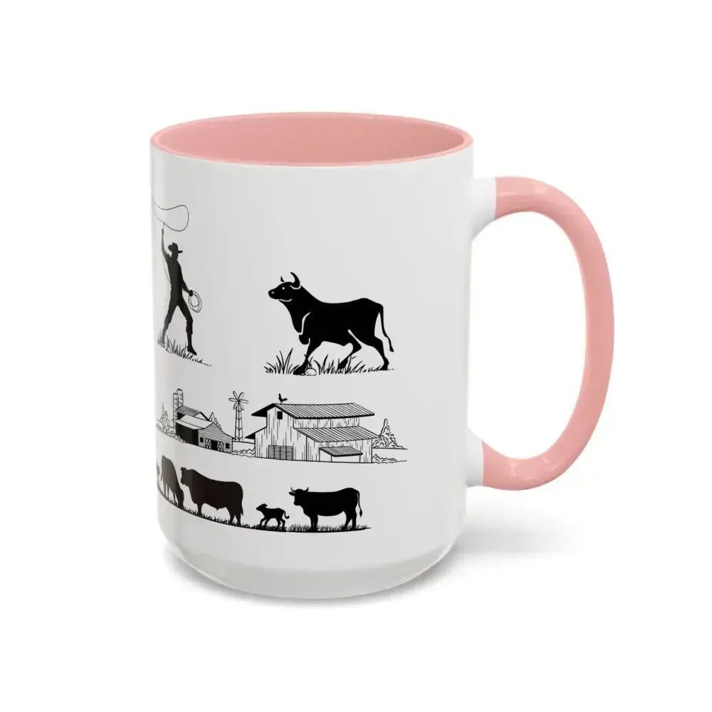 Cowboy Mugs, Working Cow Coffee Mug, Farm Gifts for Him, 15oz - The Best New Thing