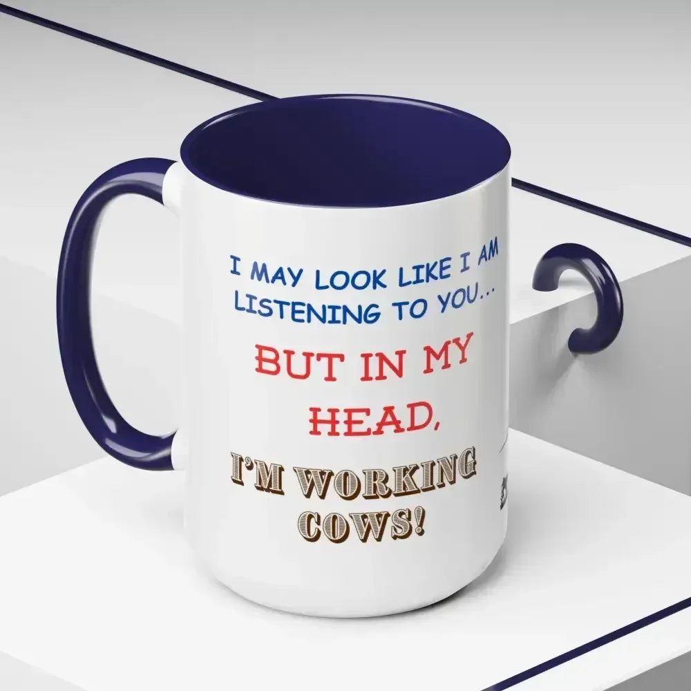 Cowboy Mugs, Working Cow Coffee Mug, Farm Gifts for Him, 15oz - The Best New Thing